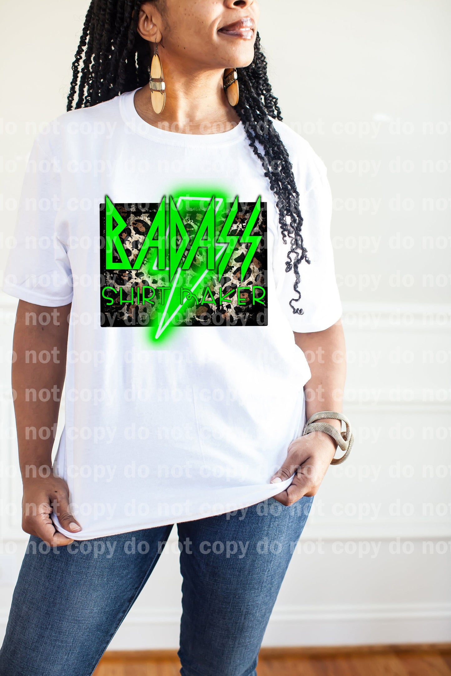 Badass Shirt Maker Neon Green Dream Print or Sublimation Print