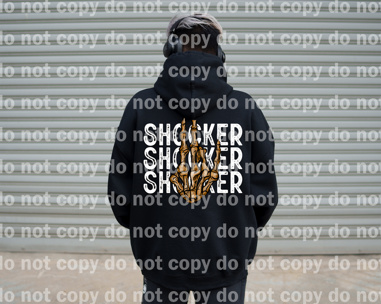 Shocker Skellie Hand Brown/Black/White Dream Print or Sublimation Print