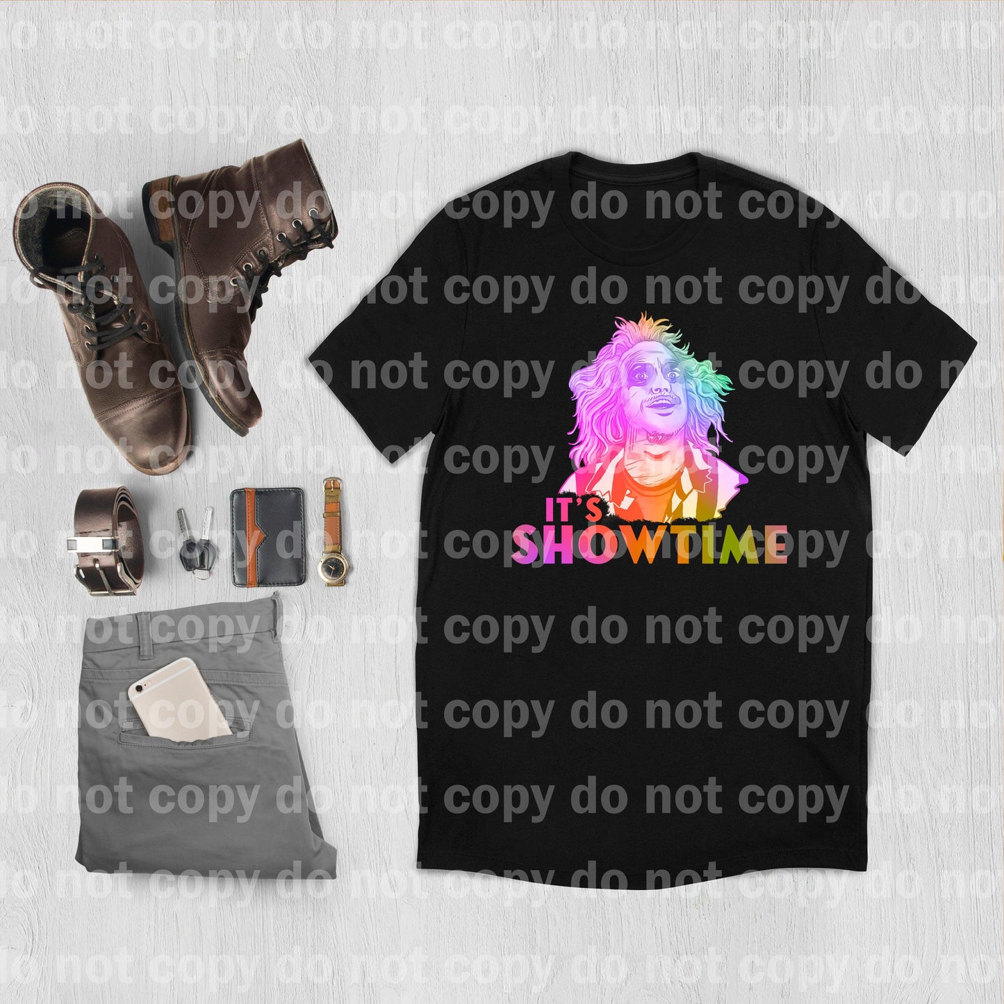 It's Showtime Pastel or rainbow  Color Style Dream Print or Sublimation Print