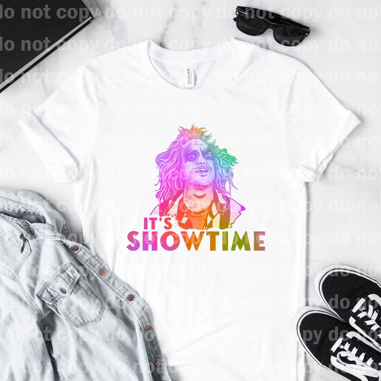 It's Showtime Pastel or rainbow  Color Style Dream Print or Sublimation Print