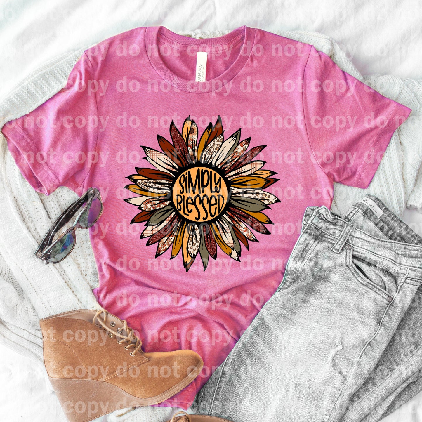 Simply Blessed Flower Dream Print or Sublimation Print