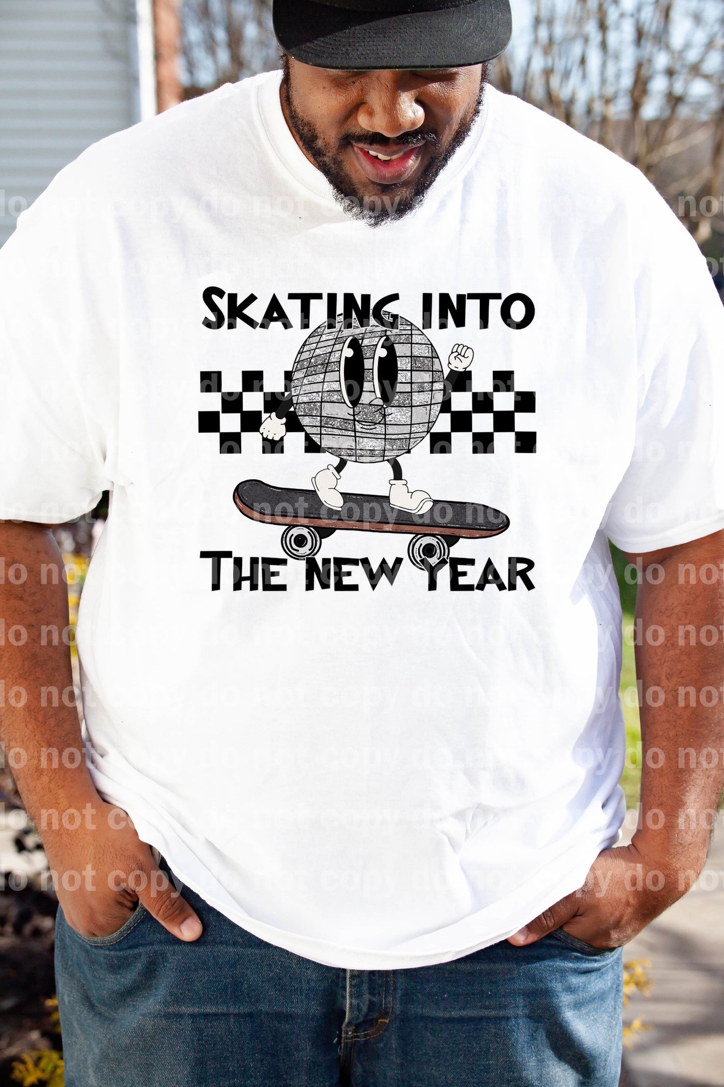 Skating Into The New Year Dream Print or Sublimation Print