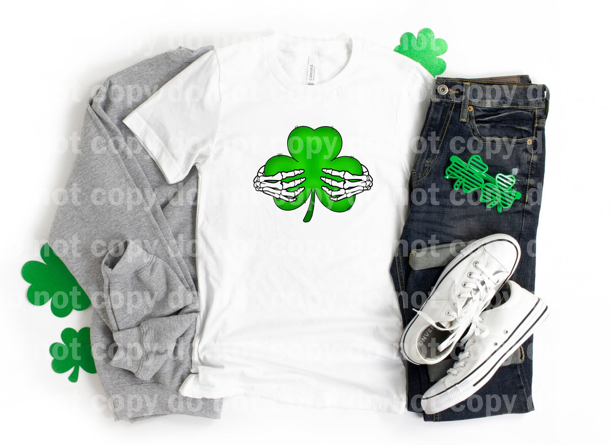 Skeleton Hand Shamrock Dream Print or Sublimation Print