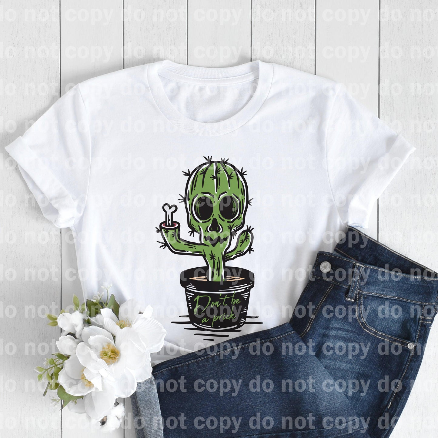 Skellie Cactus Don't Be A Prick Dream Print or Sublimation Print