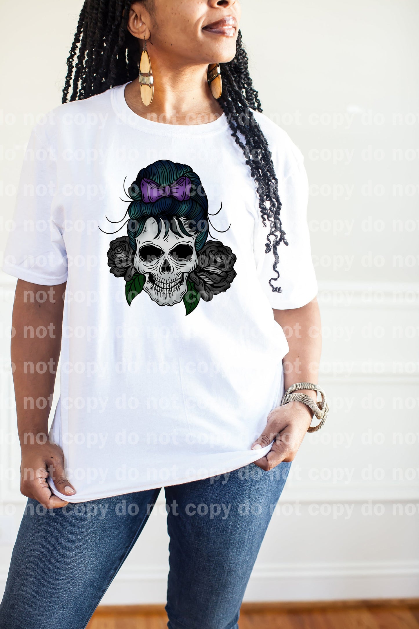 Skellie With Black Roses Dream Print or Sublimation Print