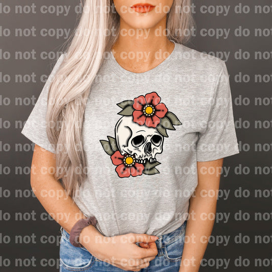 Skellie With Flowers Full Color/One Color Dream Print or Sublimation Print