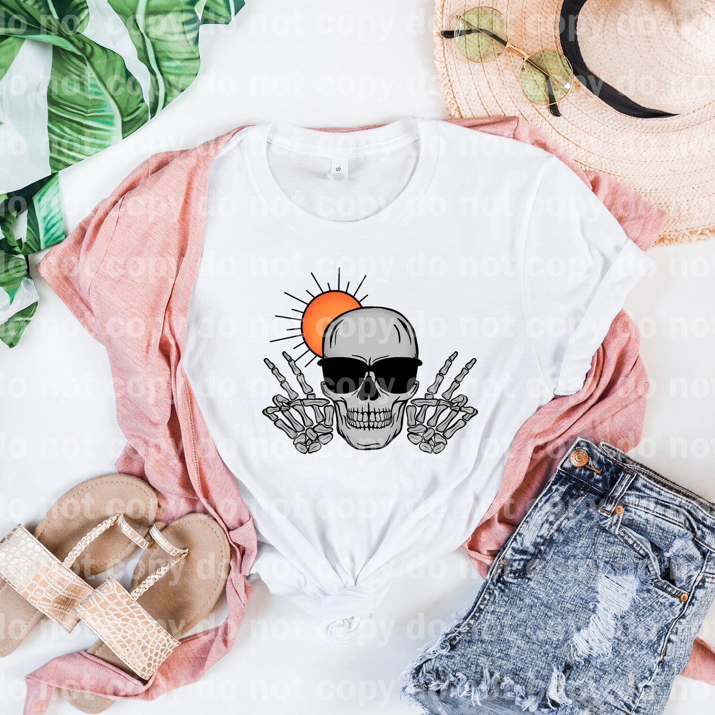 Summer Skellie With Shades Full Color/One Color Dream Print or Sublimation Print