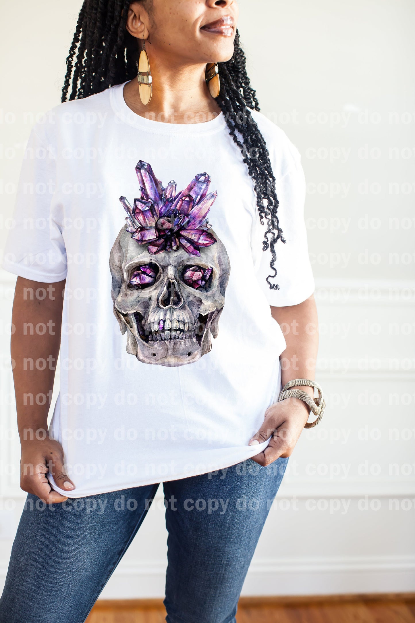 Skull Crystals Purple amethyst Dream Print or Sublimation Print