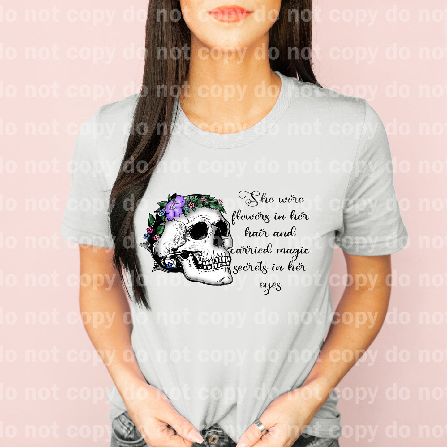 She Wore Flowers In Her Hair And Carried Magic Secrets In Her Eyes Dream Print or Sublimation Print