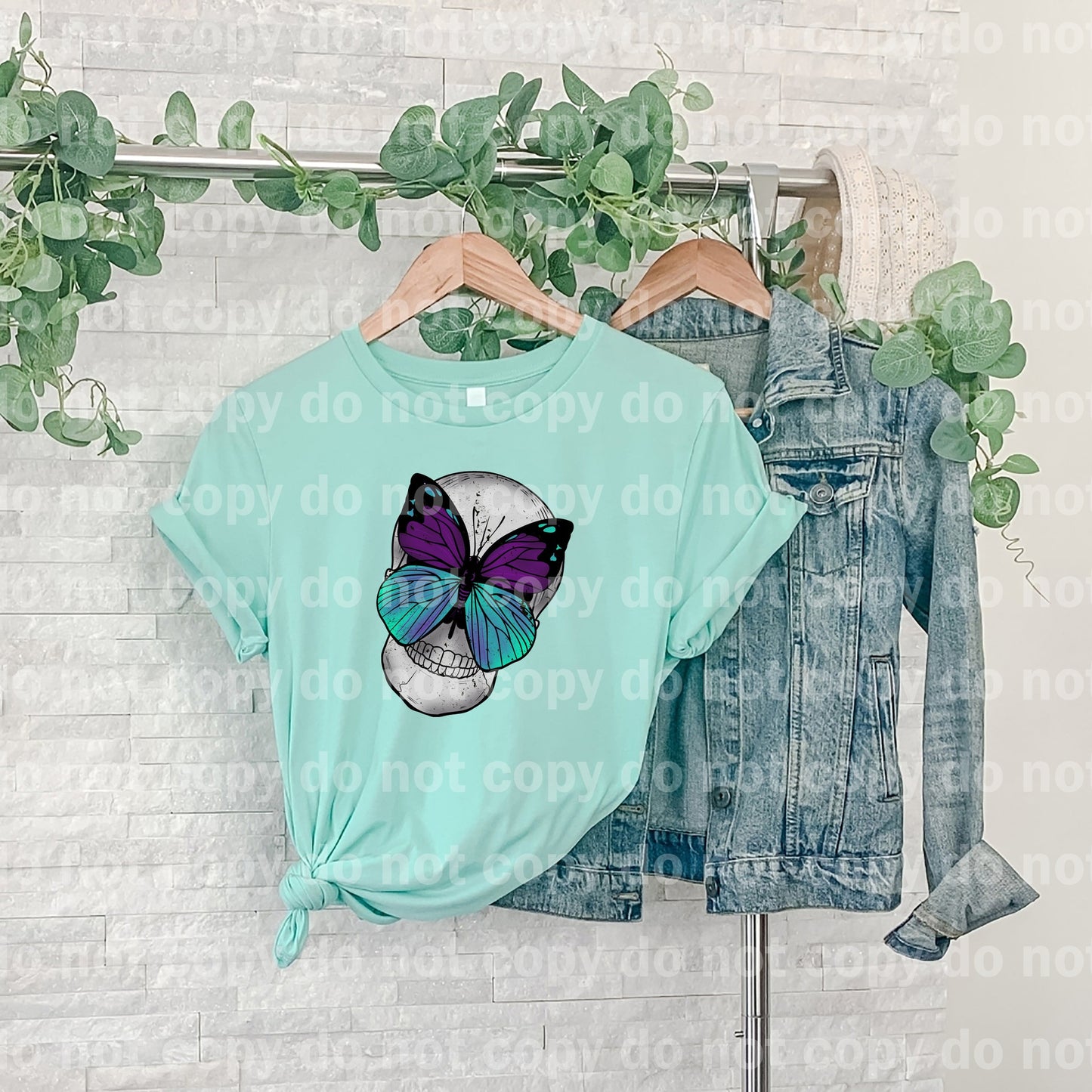 Skull With Butterfly Dream Print or Sublimation Print