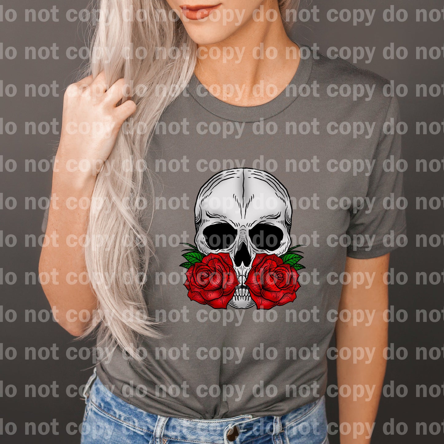 Skull With Rose Dream Print or Sublimation Print