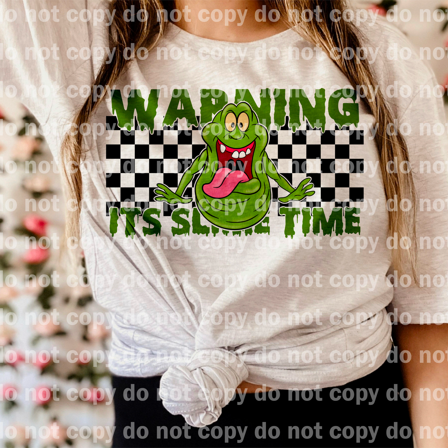 Warning It's Slime Time Full Color/One Color Dream Print or Sublimation Print