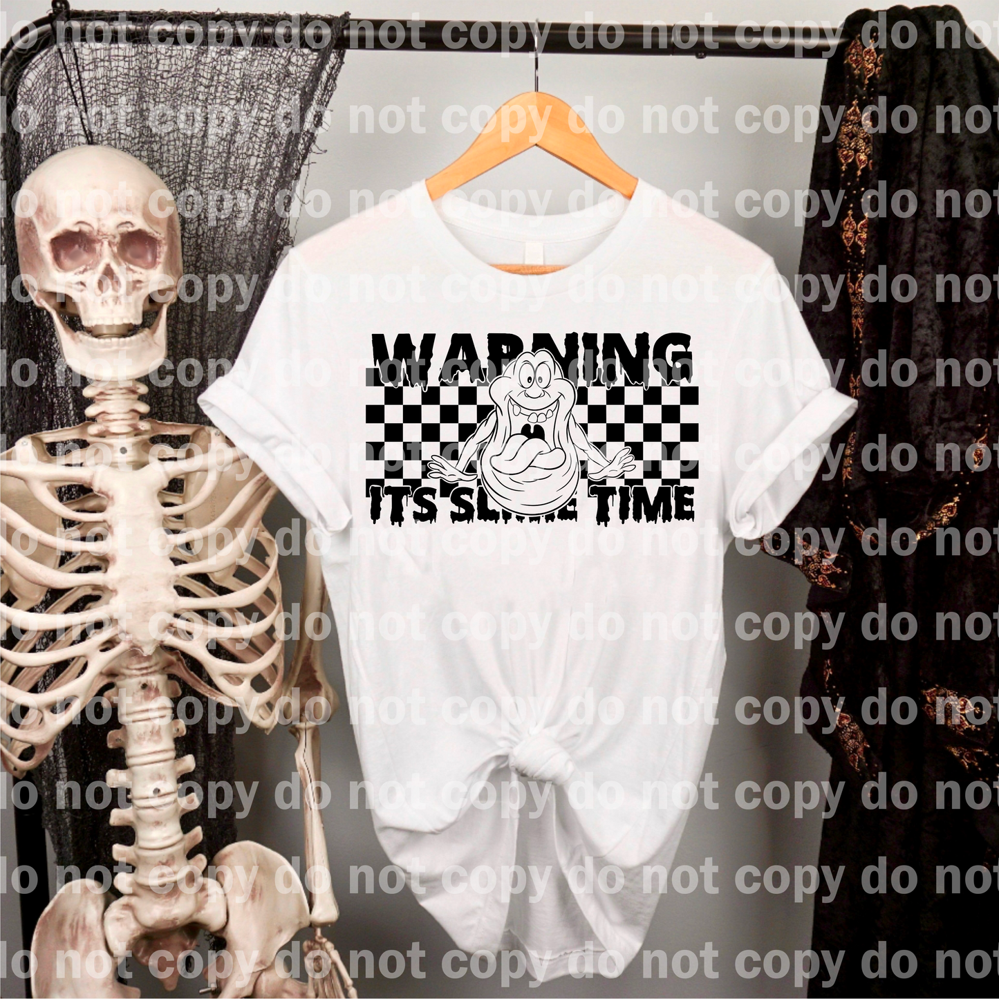 Warning It's Slime Time Full Color/One Color Dream Print or Sublimation Print