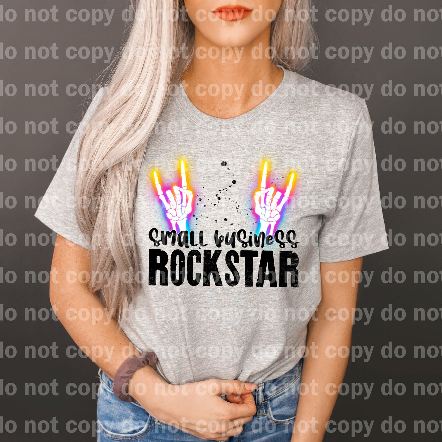 Small Business Rockstar Neon Skellie Dream Print or Sublimation Print