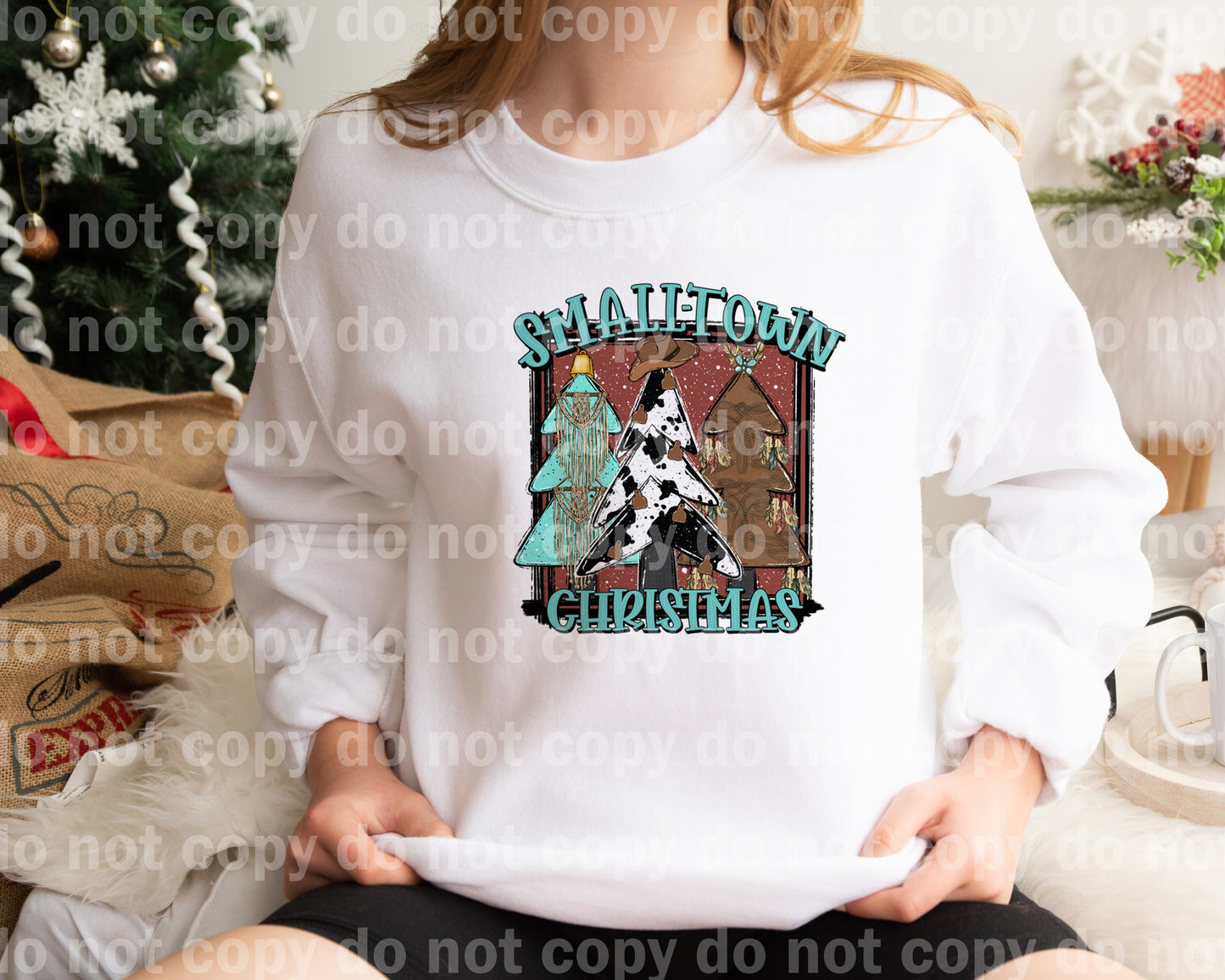 Small Town Christmas Dream Print or Sublimation Print