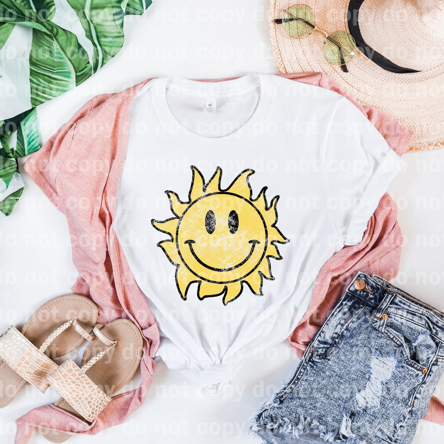 Smiling Sun Yellow/Light Yellow Dream Print or Sublimation Print
