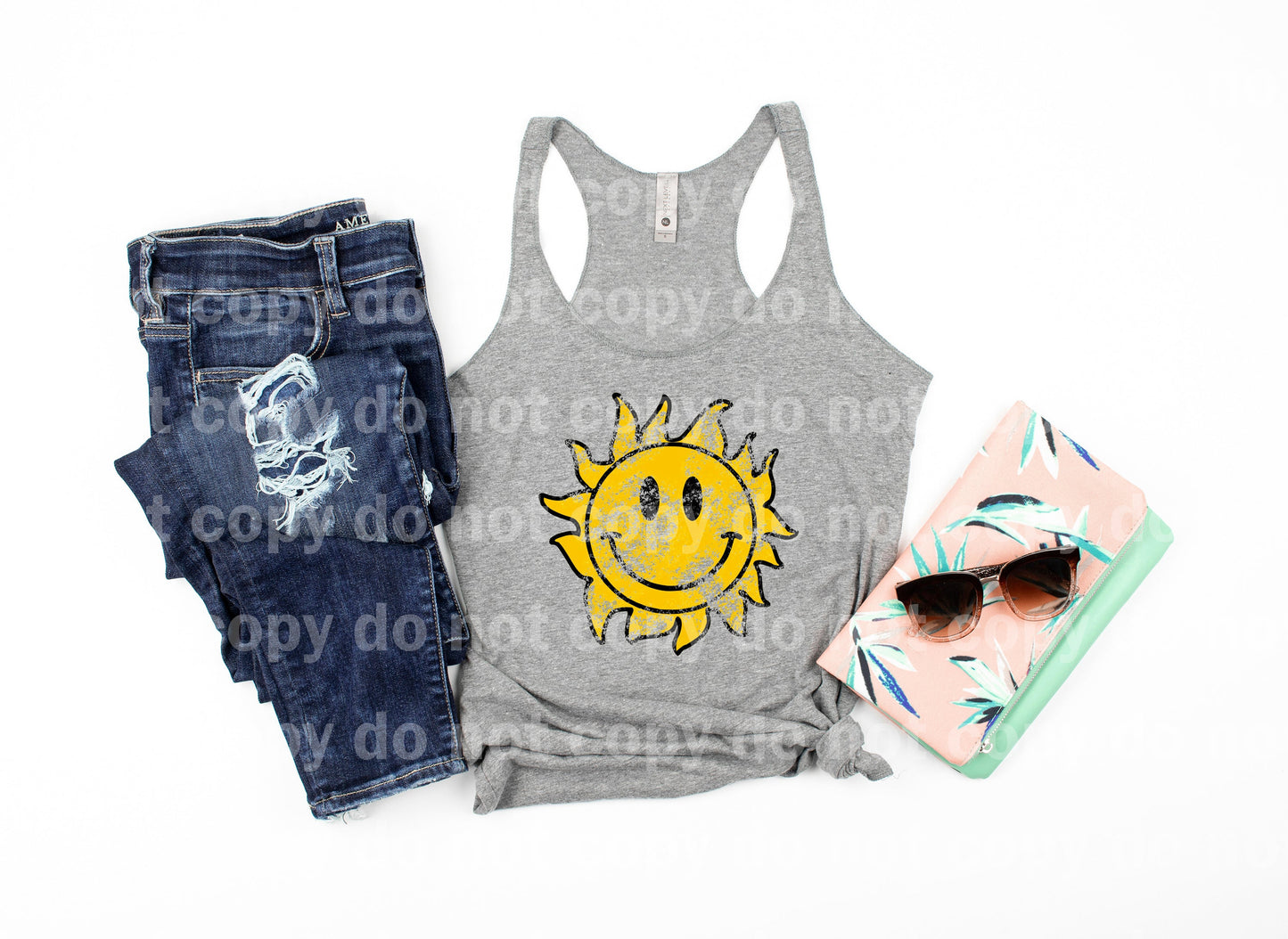 Smiling Sun Yellow/Light Yellow Dream Print or Sublimation Print