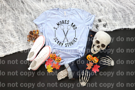 S'mores And Scary Stories Black/White Dream Print or Sublimation Print