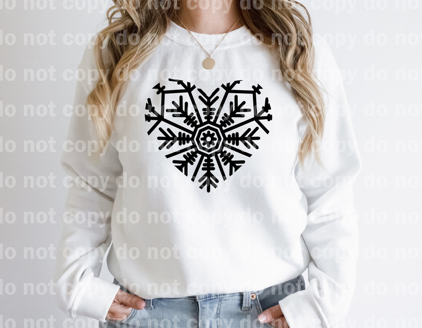 Snowflakes Heart Dream Print or Sublimation Print