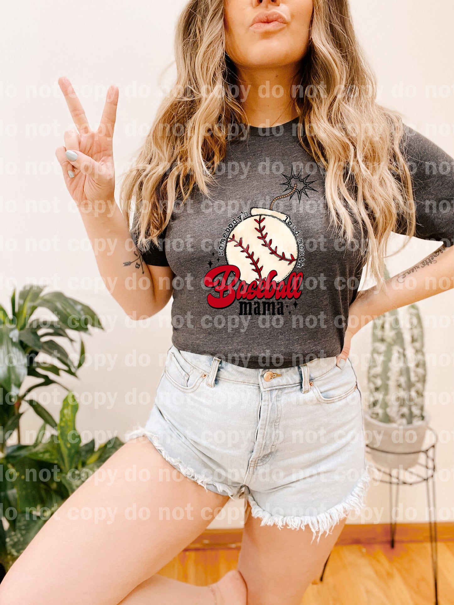 Somebody's Loud Mouth Baseball Mama Dream Print or Sublimation Print