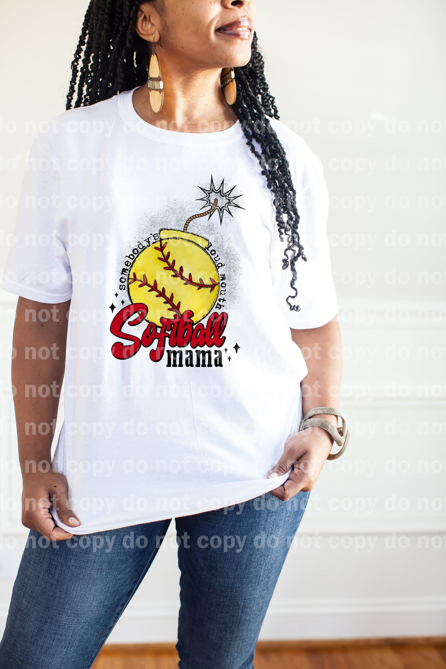 Somebody's Loud Mouth Softball Mama Dream Print or Sublimation Print