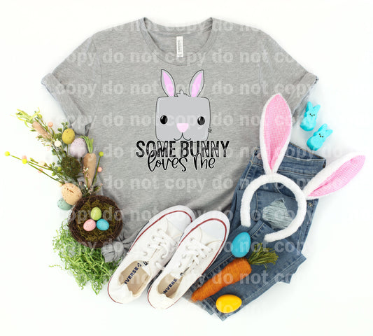 Some Bunny Loves Me Pink Distressed Dream Print or Sublimation Print