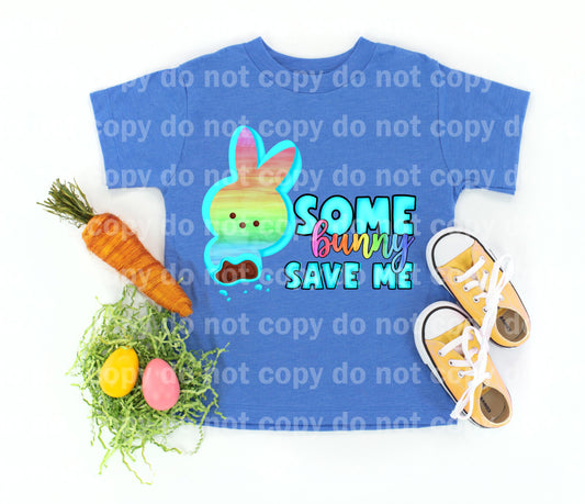 Some Bunny Save Me Dream print transfer