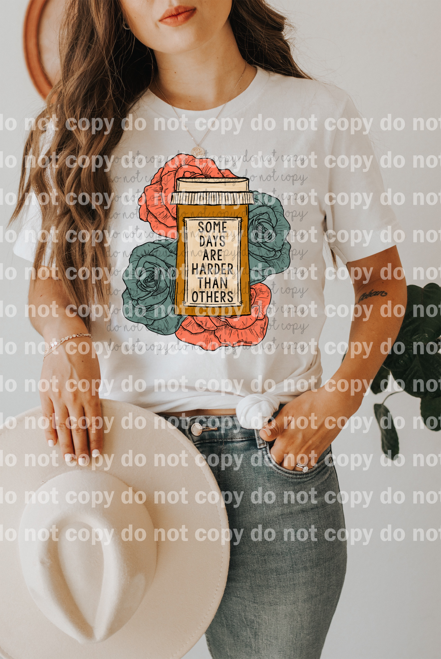 Some Days Are Harder Than Others Distressed Full Color/One Color Dream Print or Sublimation Print