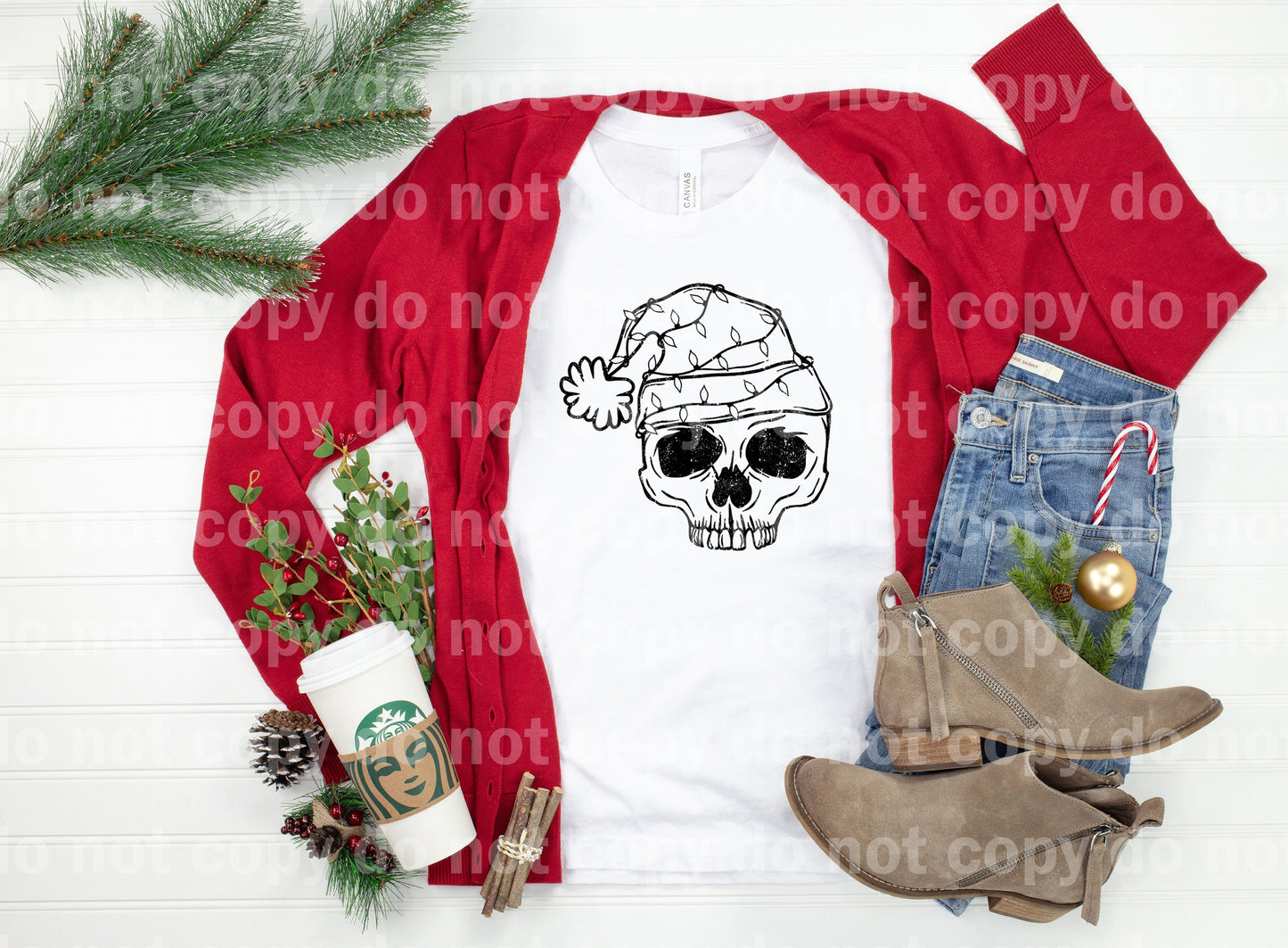 So Merry Lights Distressed Full Color/One Color Dream Print or Sublimation Print