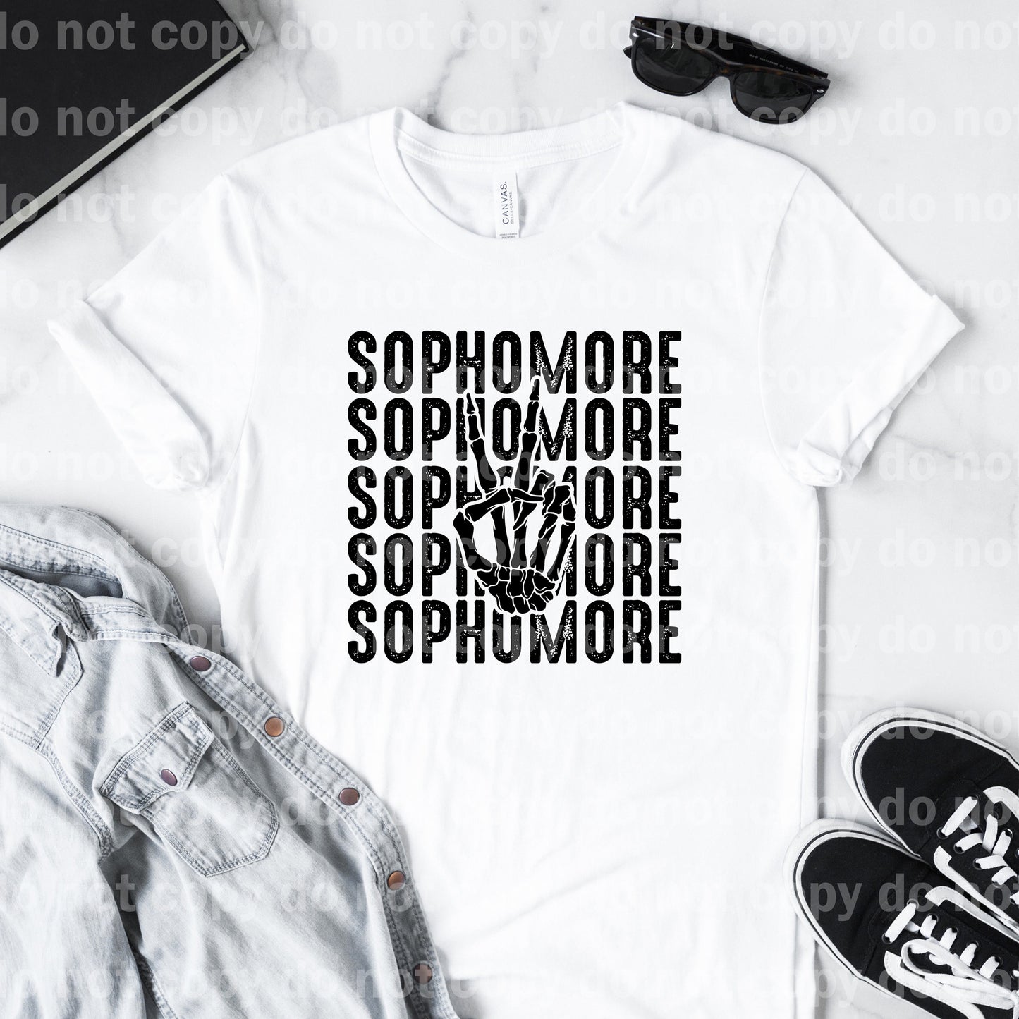 Sophomore Skellie Hand Full Color/One Color Dream Print or Sublimation Print