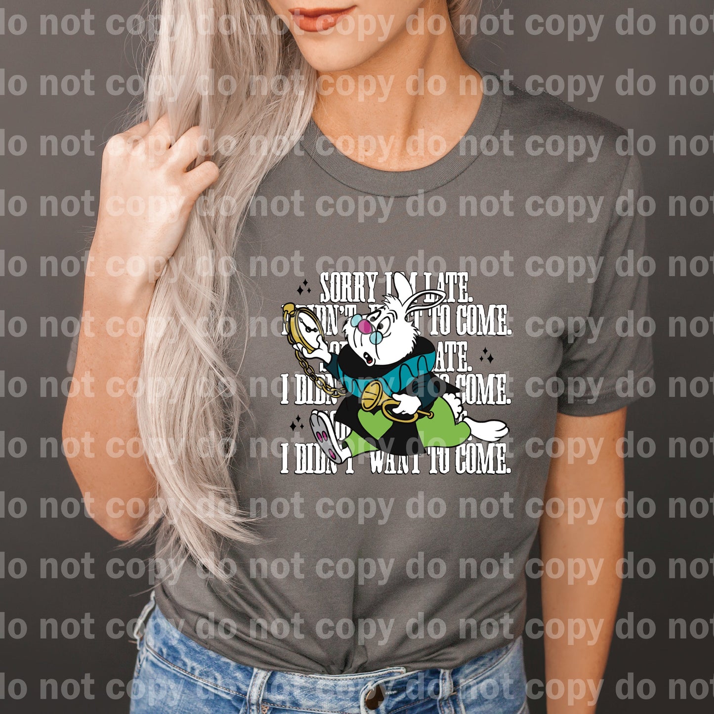 Sorry I'm Late I Didn't Want To Come Rabbit Dream Print or Sublimation Print