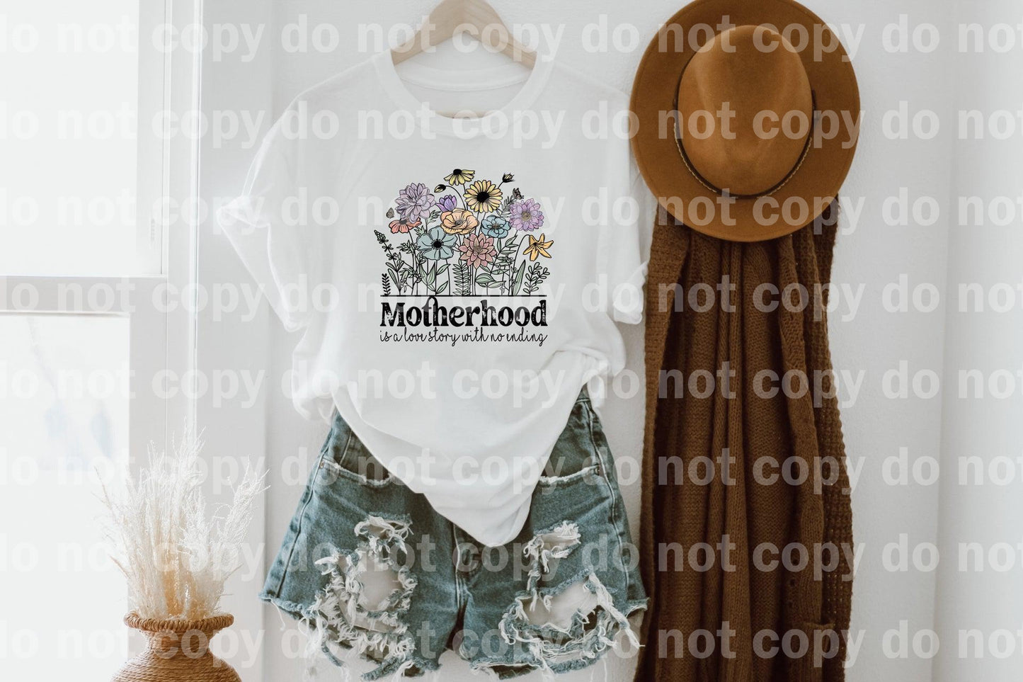 Motherhood is a Love Story with no ending Floral Dream Print or Sublimation Print