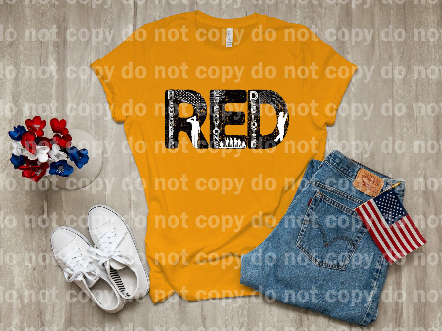 RED Remember Everyone Deployed Dream Print or Sublimation Print