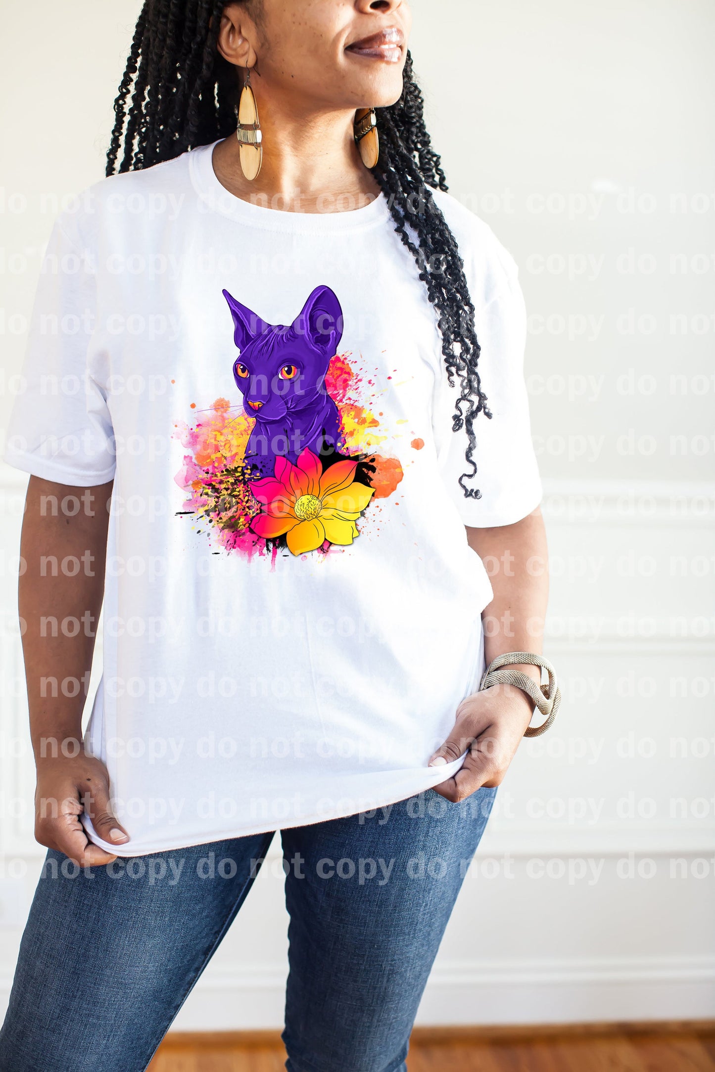 Sphynx Cat Splattered Dream Print or Sublimation Print