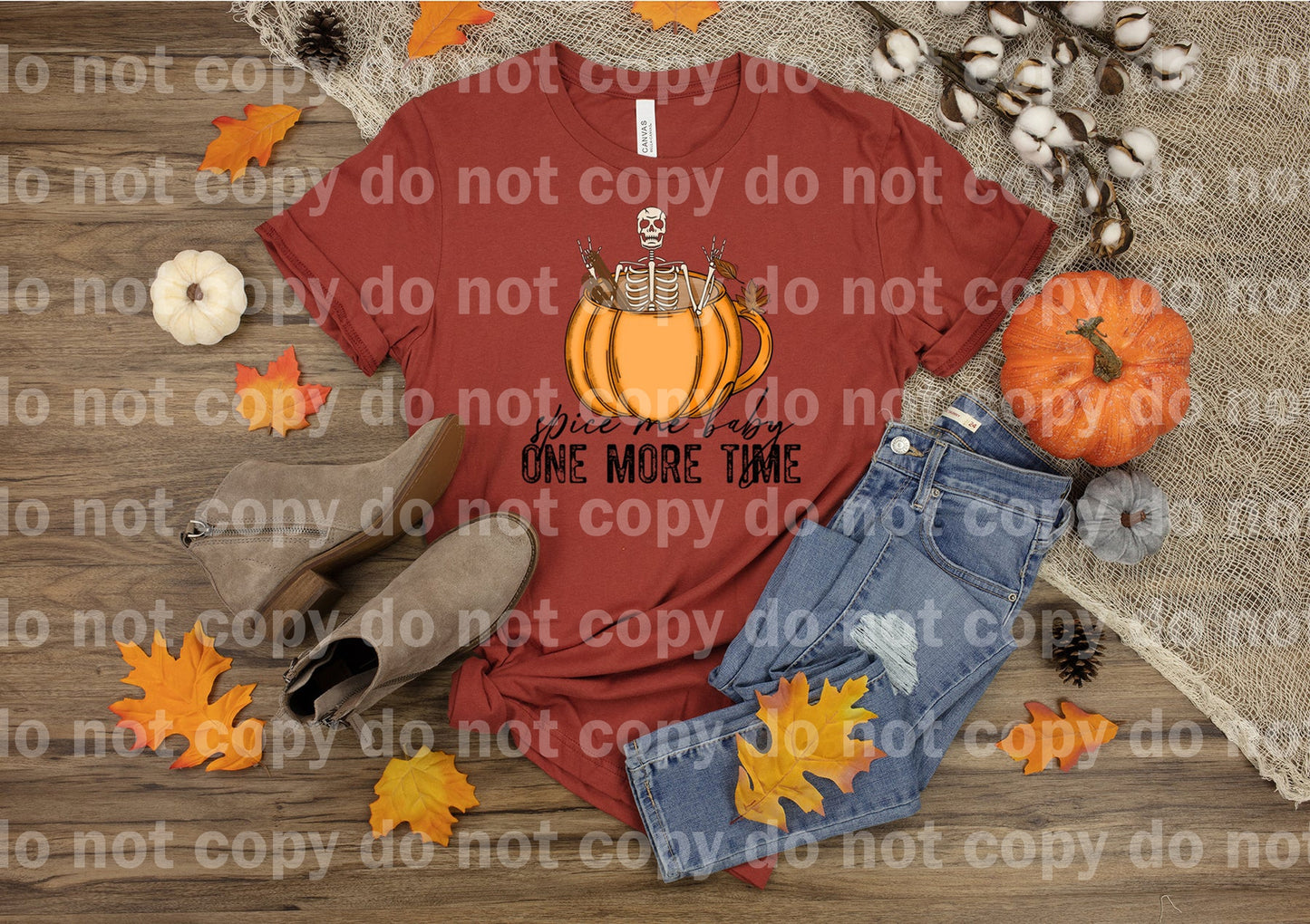 Spice Me Baby One More Time Pumpkin Full Color/One Color Dream Print or Sublimation Print