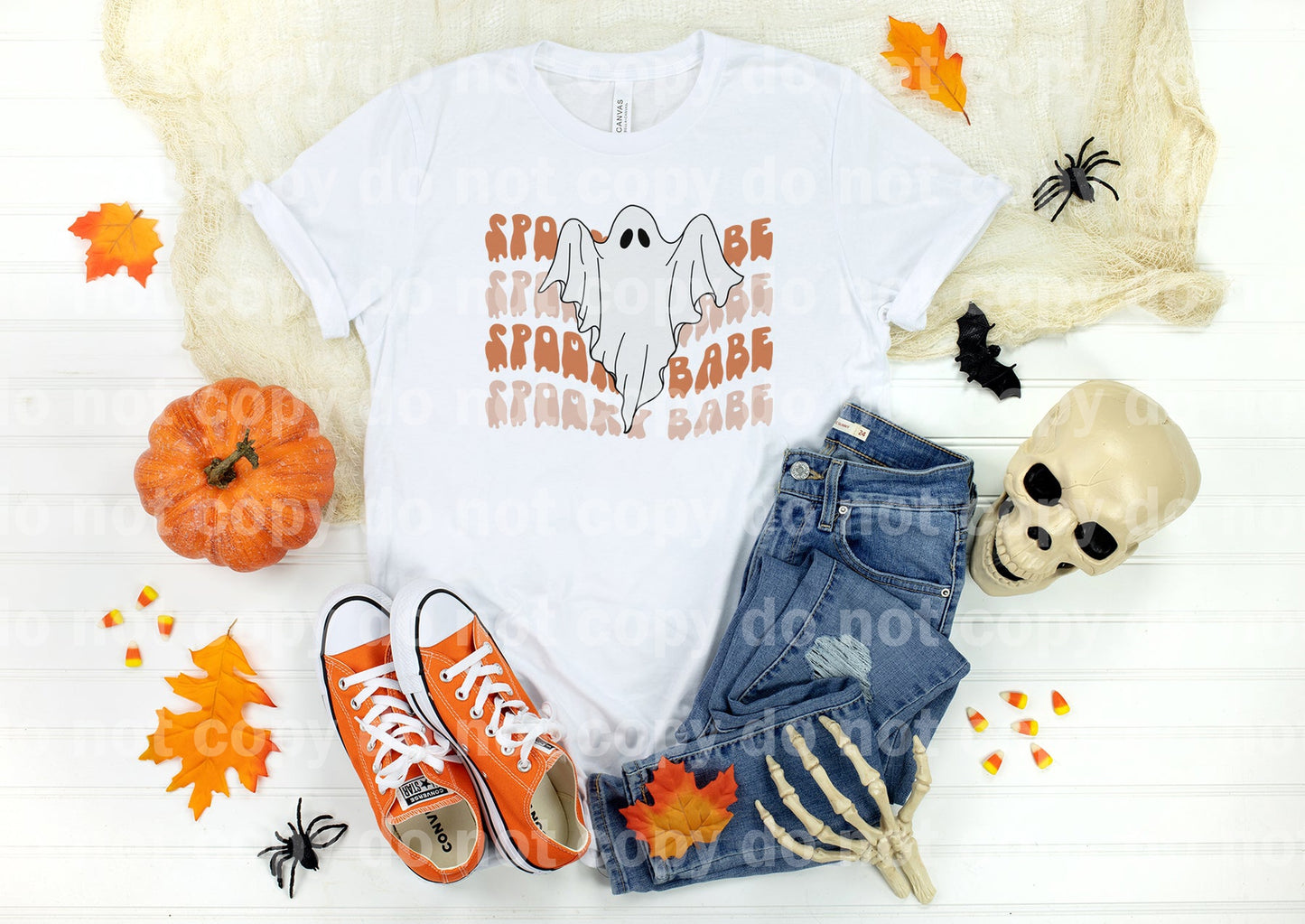 Spooky Babe Ghost Full Color/One Color Dream Print or Sublimation Print