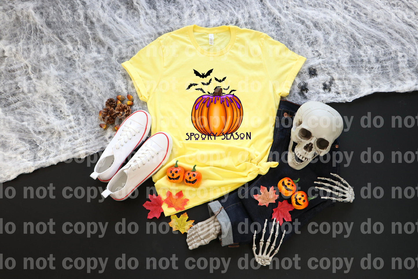 Spooky Season Pumpkin Bats Dream Print or Sublimation Print