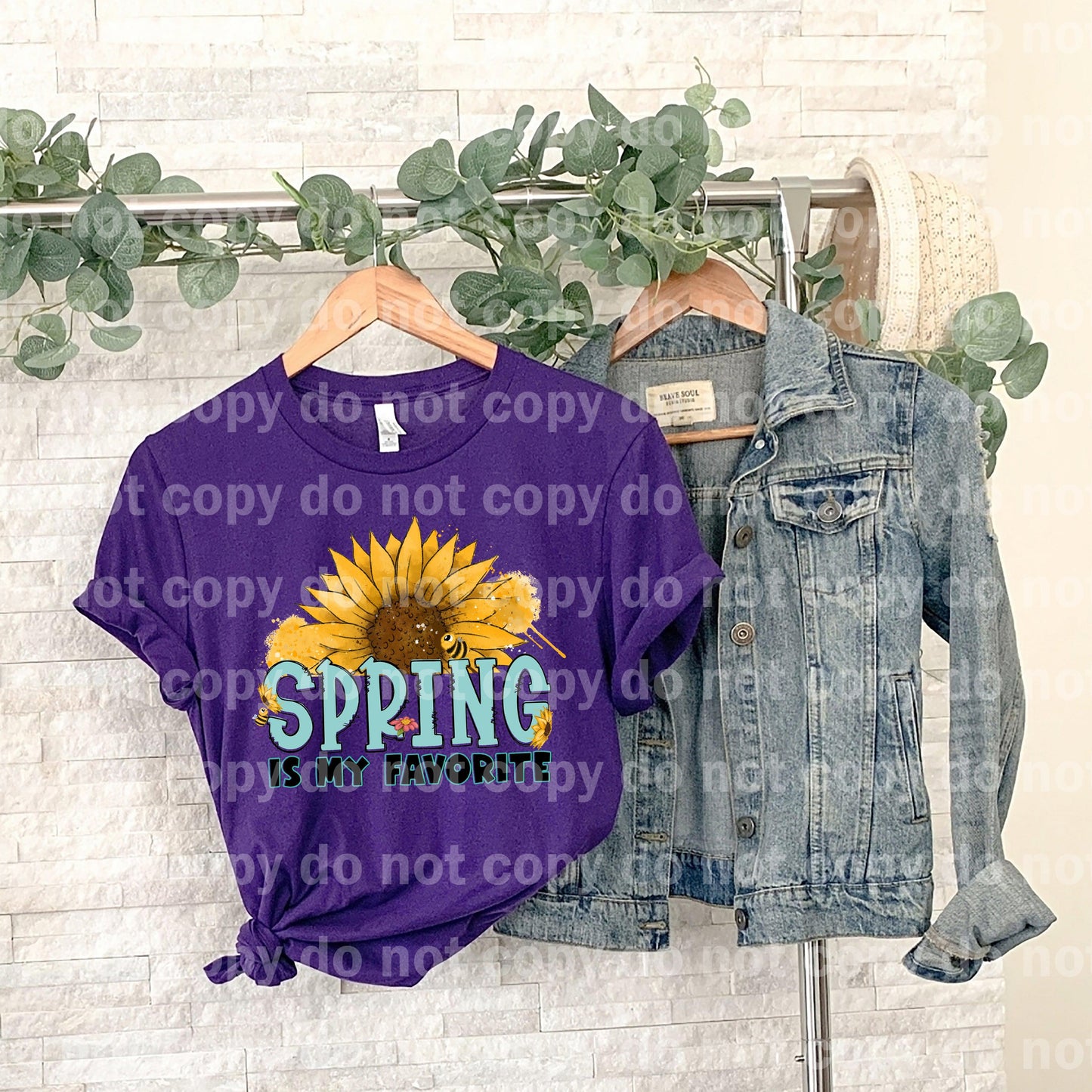 Spring Is My Favorite Sunflower Dream print transfer