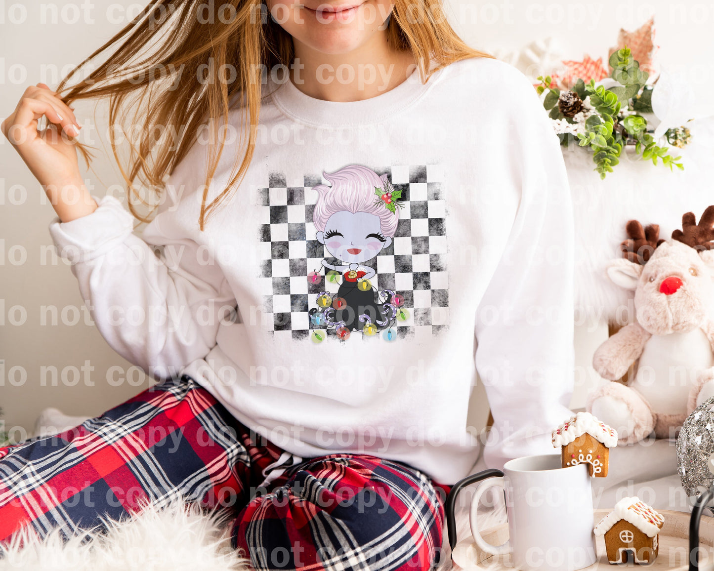 Squid Sea Witch Checkered Dream Print or Sublimation Print