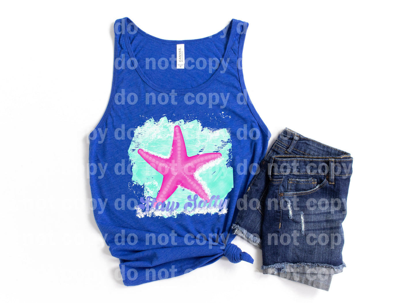 Starfish Pink Blue Dream Print or Sublimation Print