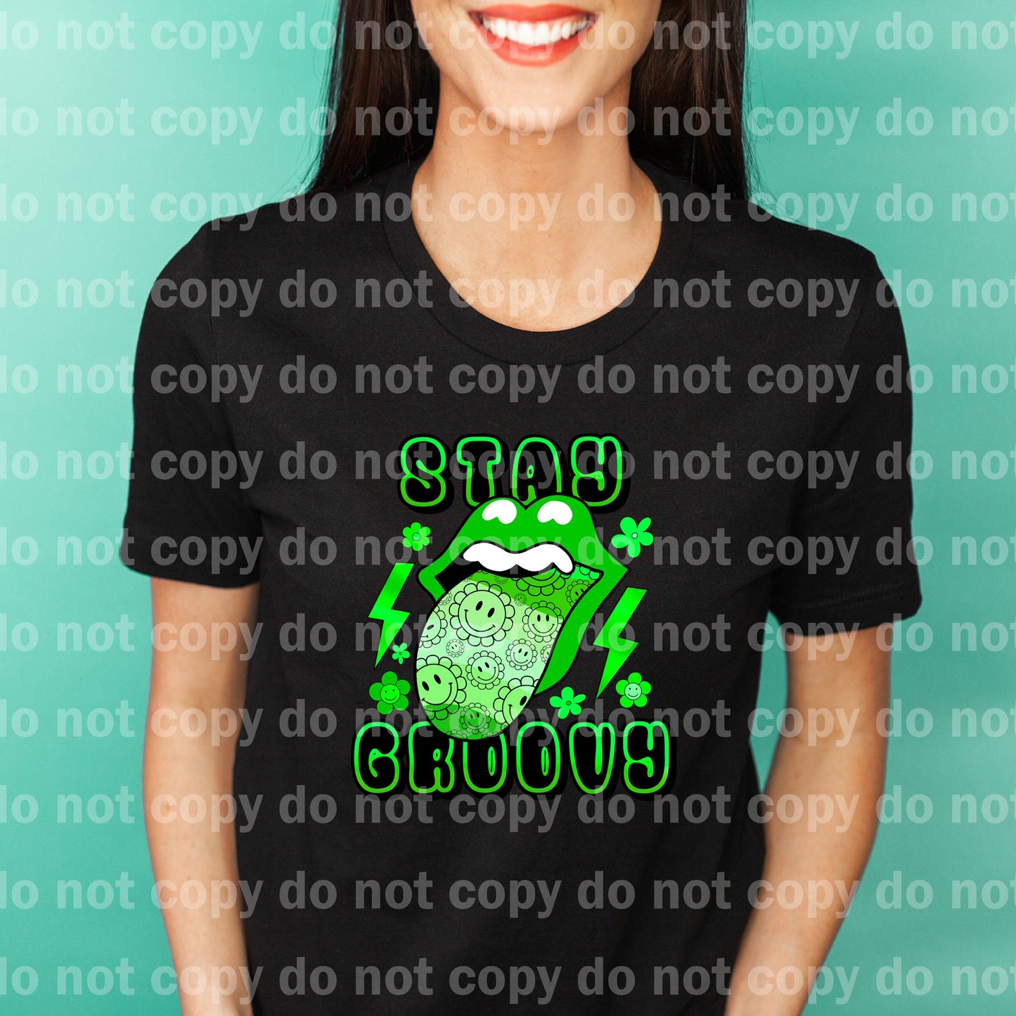 Stay Groovy Green Dream Print or Sublimation Print