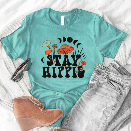 Stay Hippie Mushrooms Dream Print or Sublimation Print