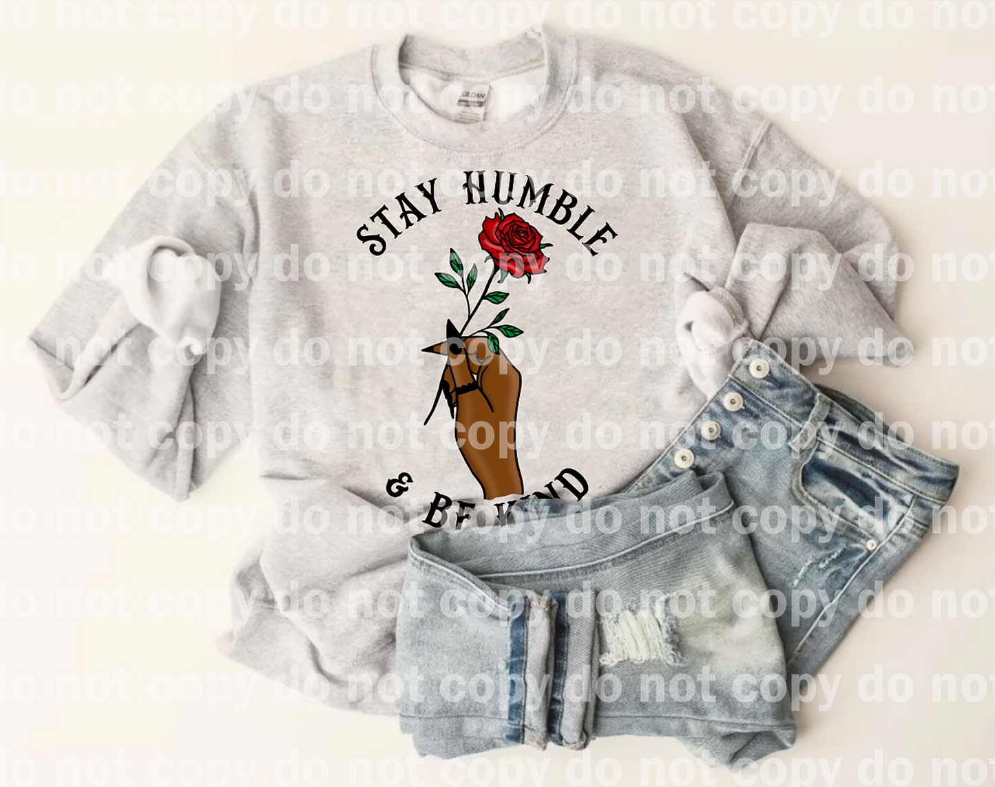 Stay Humble And Be Kind Dark Hand Dream Print or Sublimation Print