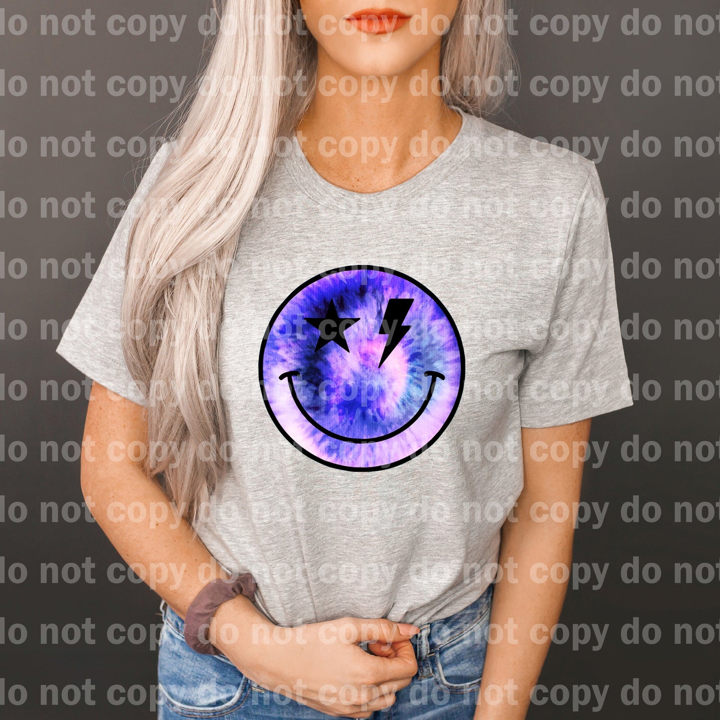 Tie Dye Smiley Dream Print or Sublimation Print