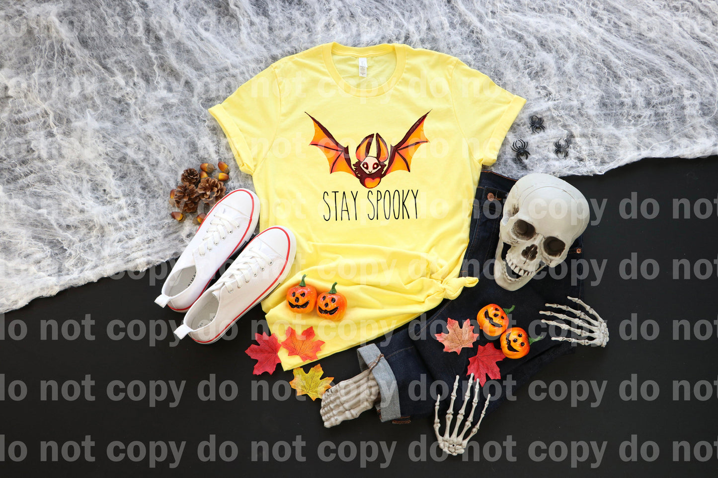 Stay Spooky Orange Bat Dream Print or Sublimation Print