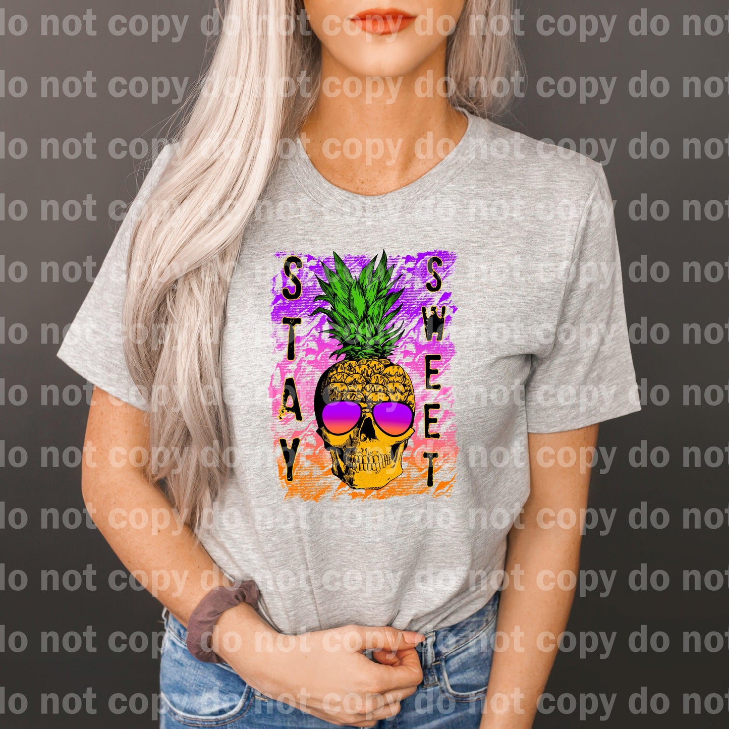 Stay Sweet Skull Pineapple Dream Print or Sublimation Print