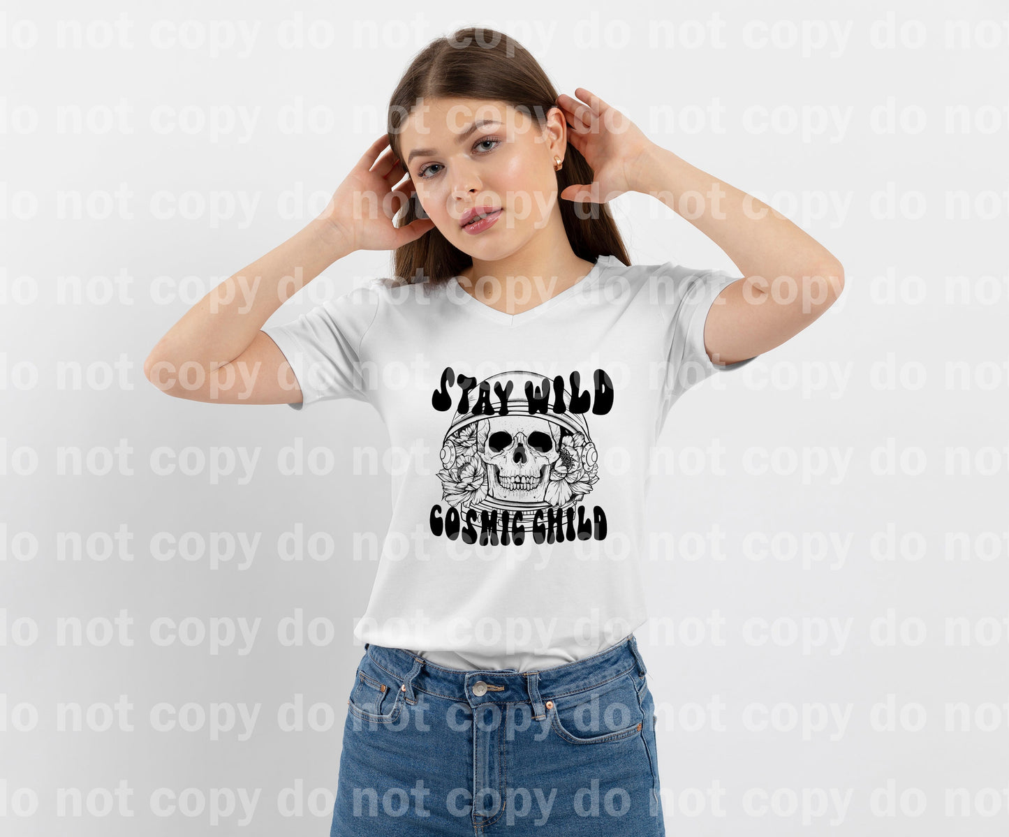 Stay Wild Cosmic Child Black/White Dream Print or Sublimation Print