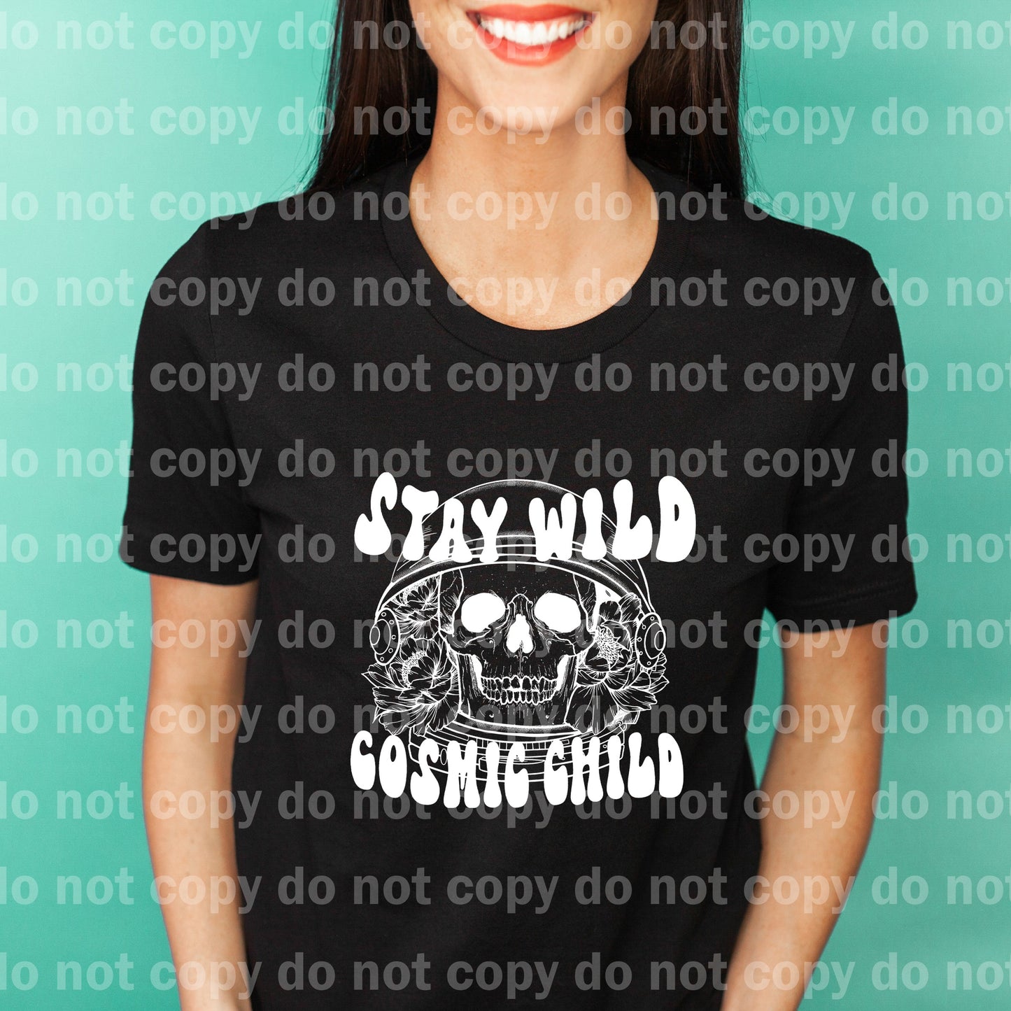 Stay Wild Cosmic Child Black/White Dream Print or Sublimation Print