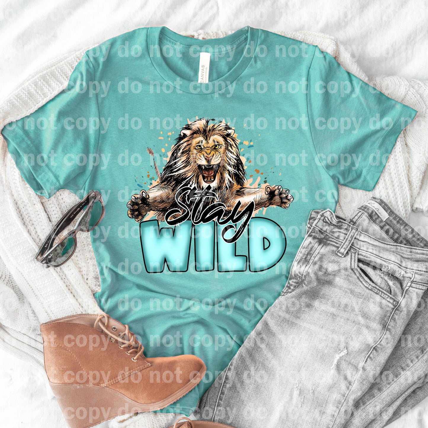 Stay Wild Lion Dream Print or Sublimation Print