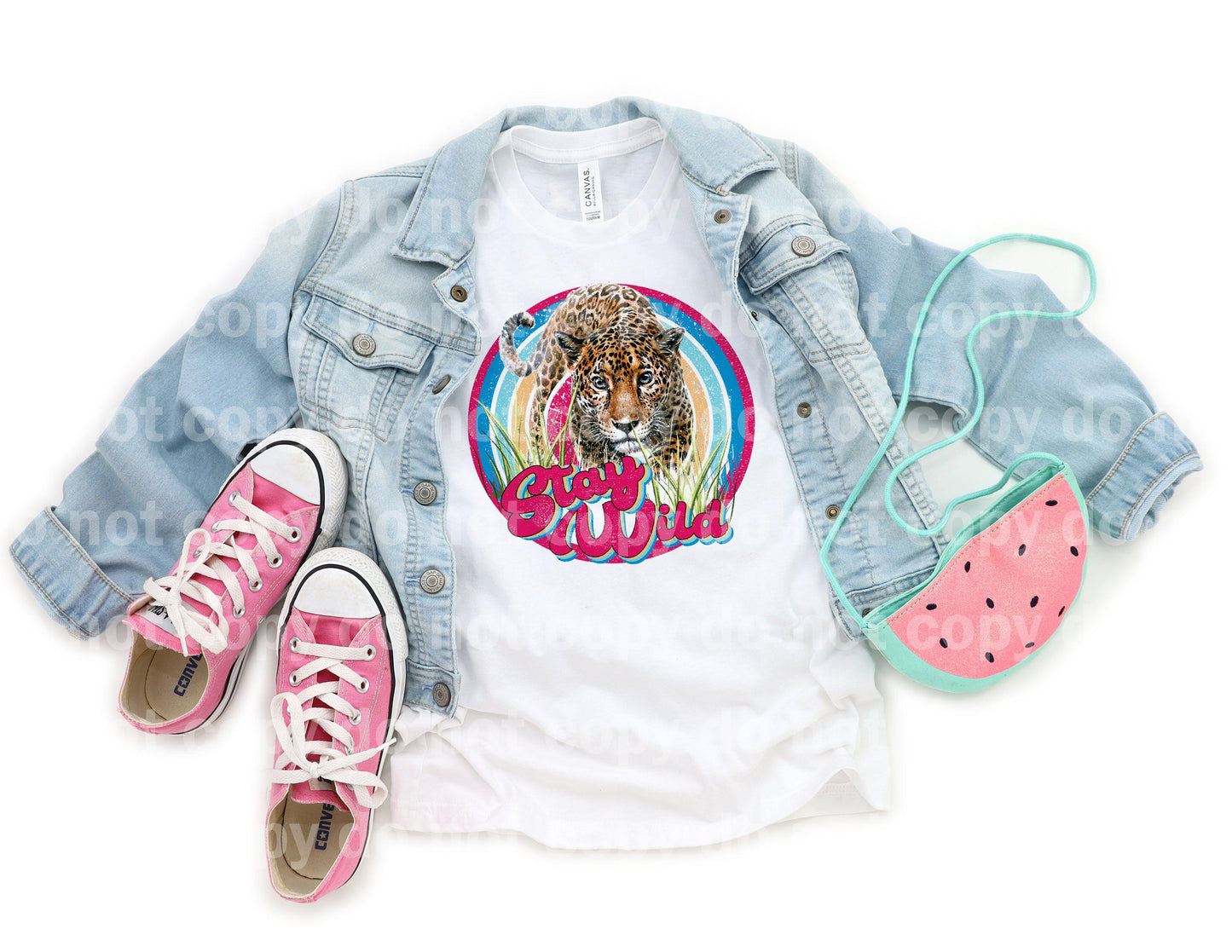 Stay Wild Tiger Pink Dream Print or Sublimation Print